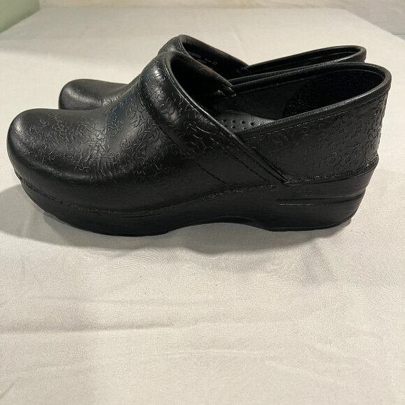 Dansko Clog Black Leather Size 37 - Picture 3 of 5